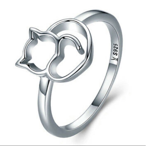 NEW 925 Sterling silver Cat 🐱 Ring - Picture 3 of 4